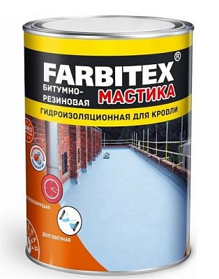 Резино-битумная (2л)  для кровли FARBITEX