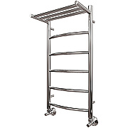 Полотенцесушитель Афина Point П5 500х800 с полкой водяной, хром