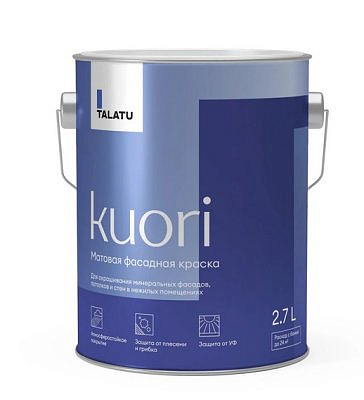 Краска в/д TALATU "KUORI" фасадная атмосферостойкая База А 2,7л