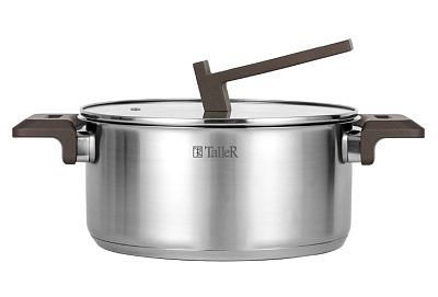 Кастрюля из нержавеющей стали 4,7л TallerR Метод TR-17309