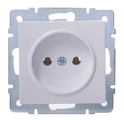 Розетка механизм 1ая  16A ПБТ  белый 742-0288-121_В 