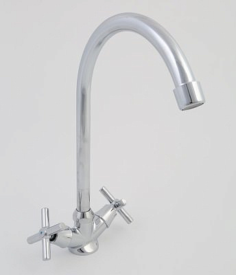 Смеситель для кухни ESKO Cancun двухвентильный поворотный излив хром CN 519 