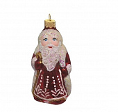 Ёлочное украшение "Дед Мороз" красный, в подарочной упаковке 10см ФУ-602/1
