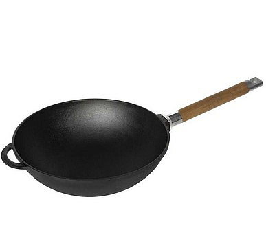 Вок чугунный с ручкой 26см ТМ Гардарика  1126