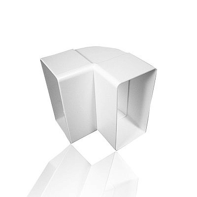 Колено 612КВП вертикальное пластиковое 90 градусов 60х120