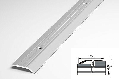 Профиль разноуровневый ПР03 алюминиевый без покрытия 32,0*6,5*1350