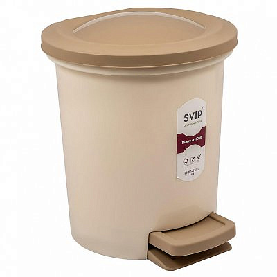 Контейнер для мусора 6л Вог Ориджинал с педалью кофейный SV4046КФ-2PS