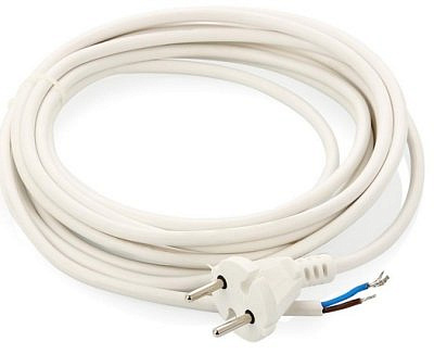 Шнур сетевой  LUX V2 ПВС 2х0,75 . 1,5м с вилкой 
