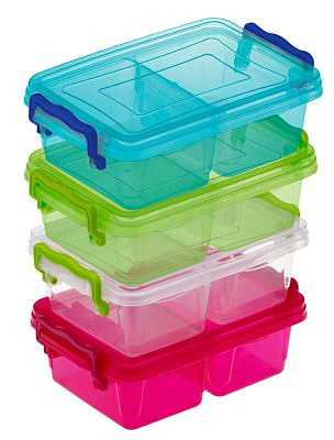 Контейнер для хранения 0,5л с перегородкой Микс