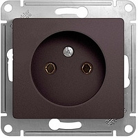 Механизм розетки 1-м с заземлением графит SchE GLS001343