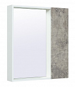 Шкаф зеркальный навесной Манхэттен 65 серый бетон универсальный  RUNO  