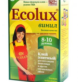 Обойный клей ECOLUX винил 300 гр./20