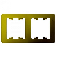 Рамка 2 места , горизонтальная , фисташка SchE GSL001002
