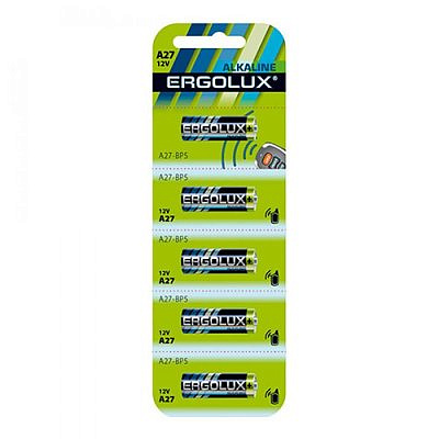 Элемент питания Ergolux LR27A 12V BR5 12297 цена за 1 штуку