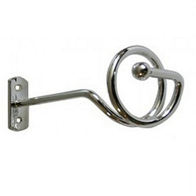 Держатель для штор Спиральный хром