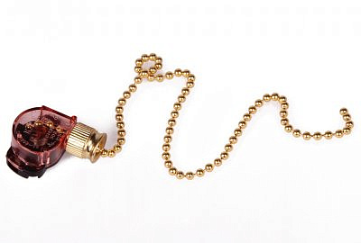 Выключатель для бра с цепочкой золото 