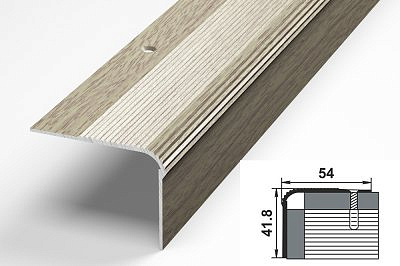 Профиль угловой ПУ02 дуб беленый 54*41,8*900