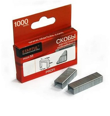 Скобы закаленные 6мм тип 53 STARTUL PROFI