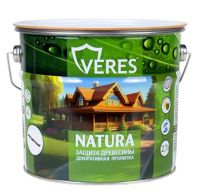 Пропитка VERES NATURA декоративная Бесцветный 2,7л 262304