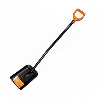 Лопата совковая SOLID с металлической  и ручкой//FISKARS