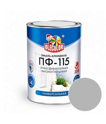 Эмаль ПФ-115 OLECOLOR Серая 0,8кг