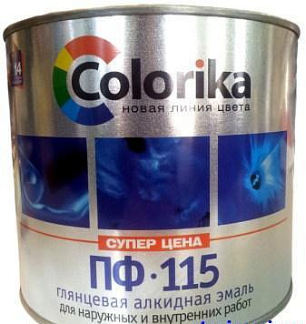 Эмаль ПФ-115 Colorika зелёный лист 0,8 кг
