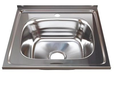 Мойка нержавеющая 500х500мм, 0,6мм, глубина 160мм,накладная, глянец  Mixline