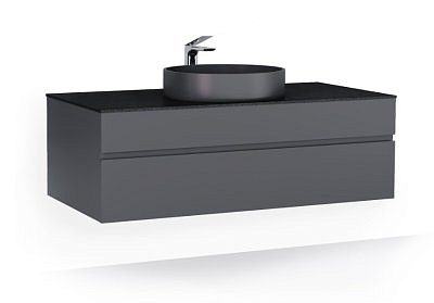 Тумба Decent 100 подвесная Антрацит без умывальника Dec.01.100/A/RL