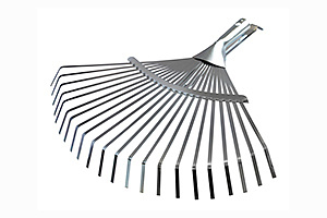 Грабли веерные регулируемые оцинкованные 22 плоских зуба, 390 мм (1/50) "DON GAZON" 128-0390 AJ2001