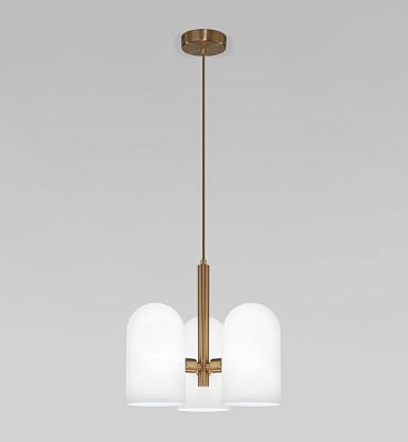 Подвесной светильник со стеклянным плафоном  50357/3 латунь