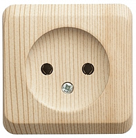 Розетка 1-м ОП 16А б/з сосна SchE PA16-001D