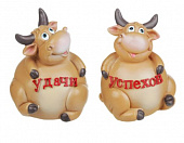 Фигурка, Символ Года  СНОУ БУМ, полистоун, 7,5 см, 2 дизайна 398-006