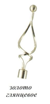 Наконечник Чародейка золото глянец D16  16.01.16.100