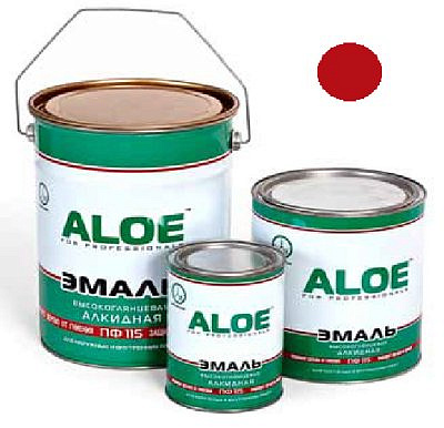 Эмаль ALOE ПФ-115 Бордовый 2,7кг