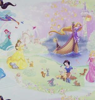 Обои OVK Design 10117-01 Disney Принцессы 1,06*10м