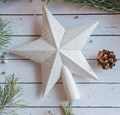 Наконечник "Звезда" млечный путь, 18х19 см, белый 2371322