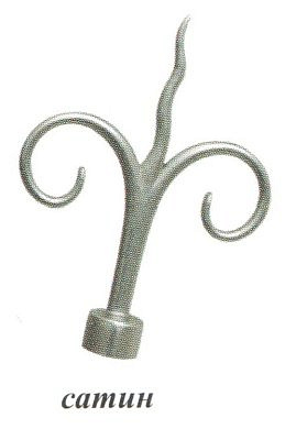 Наконечник Азия сатин D16  16.01.10.500