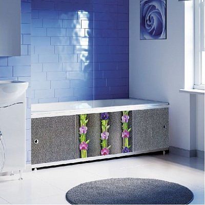 Экран под ванну Оптима Decor 1,7 м цвет № 037 орхидея Alavann