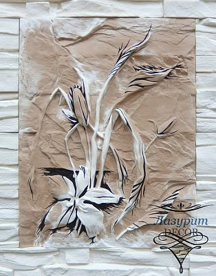 Декор Лилия "Охра"