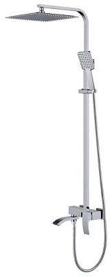 Душевая система Gappo G2407-11 с верхним душем,поворот.излив,хром.