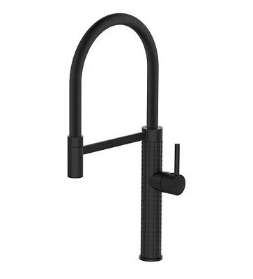 Смеситель для кухни K51B гибкий черный излив ESKO