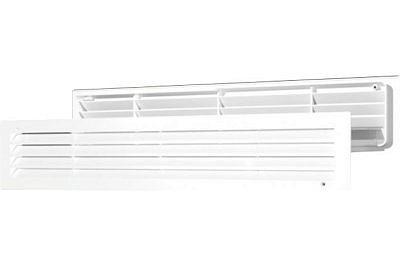 Решетка 4409ДП вентиляционная переточная АБС 450*91 белый