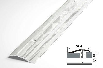 Профиль разноуровневый ПР02 берёза 39,4*1800