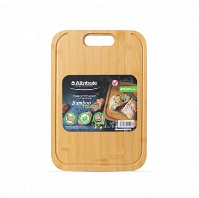 Доска разделочная BAMBOO TOUCH 40х27х1,5см  ABX157