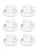 Чайный набор Luminarc BASIC WHITE Q5853 белый, 220мл, 12 предметов