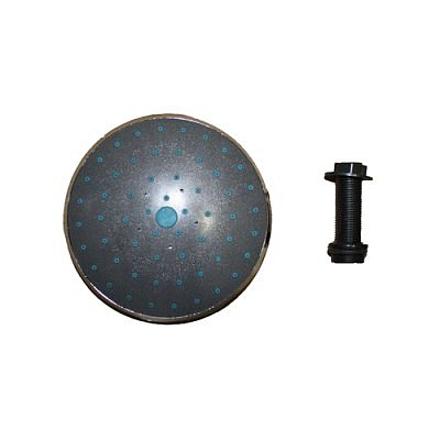 Душ верхний круглый без подсветки  диаметр 150мм черный