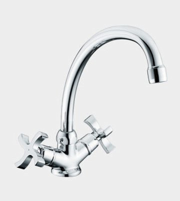 Смеситель для кухни Gappo двухвентильный хром G4043