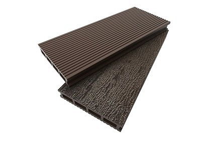 Террасная доска Deckline Венге, тистение под дерево  (0,150х0,026х3м) 