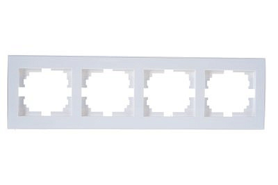 Рамка 4 места горизонтальная белая 703-0202-149 