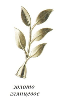 Наконечник Ива золото глянцевое D16  16.01.02.100